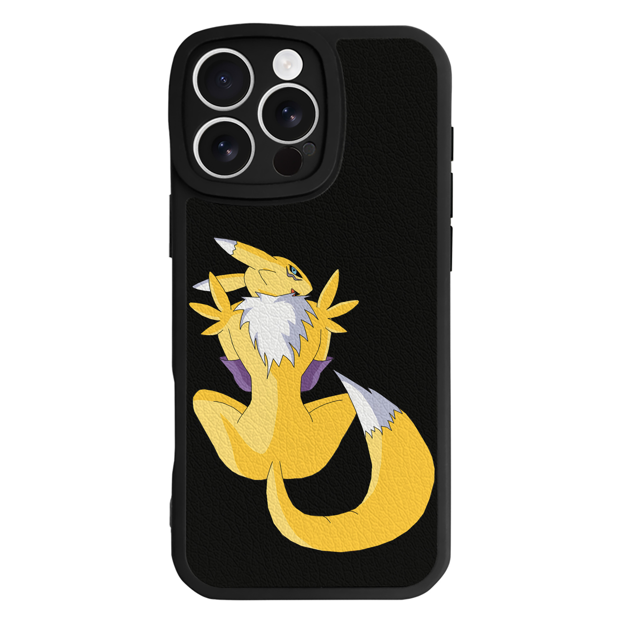 （画像用） Digimon デジタルモンスター/デジモン 【iPhone 16シリーズ対応】シリコンスマホケース（レザー調） 材質：シリコン